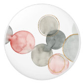 Bouton De Porte En Céramique Sphères dorées (Devant)