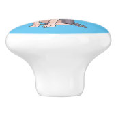 Bouton De Porte En Céramique Sphynx cat (Côté)