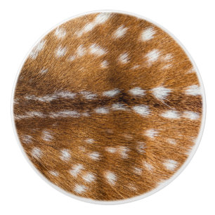 Bouton De Porte En Céramique Spotted deer pour texture