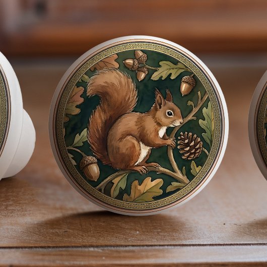 Bouton De Porte En Céramique Squirrel Ceramic Pull Knob