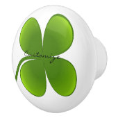 Bouton De Porte En Céramique St Patrick's Day Shamrocks Thunder_Cove (Droite)