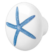 Bouton De Porte En Céramique Starfish bleu (Droite)