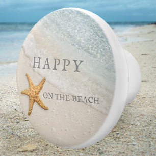 Bouton De Porte En Céramique Starfish Waves Beach House