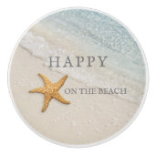 Bouton De Porte En Céramique Starfish Waves Beach House (Devant)