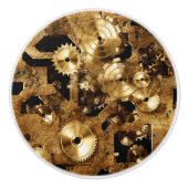 Bouton De Porte En Céramique Steampunk (Devant)