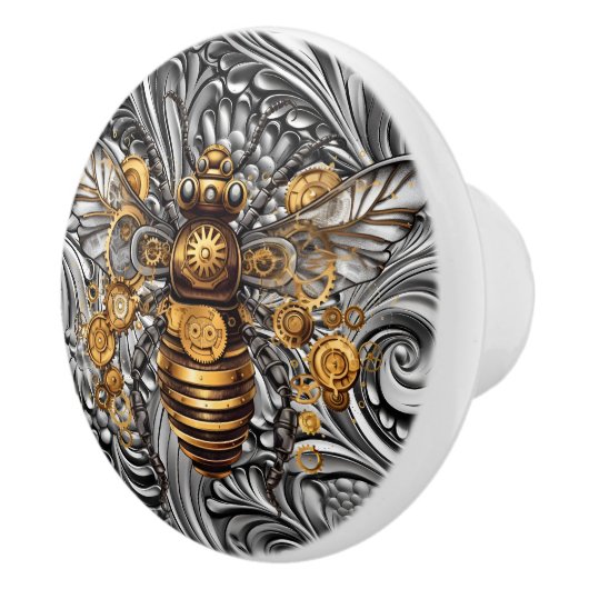 Bouton De Porte En Céramique Steampunk Ceramic Bee Knob (Droite)