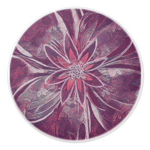 Bouton De Porte En Céramique Style floral unique