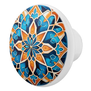 Bouton De Porte En Céramique Style imitation marocain mignon