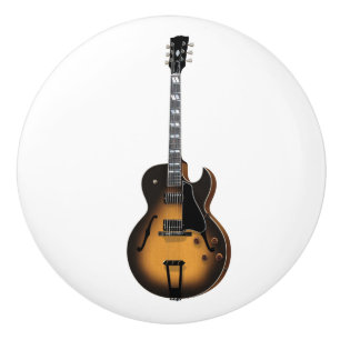 Bouton De Porte En Céramique Sunburst Guitar