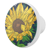 Bouton De Porte En Céramique Sunflower Art Ceramic Knows (Droite)