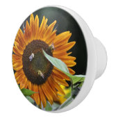 Bouton De Porte En Céramique Sunflower & Bee Ceramic Knob (Droite)