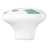 Bouton De Porte En Céramique Sunny Beach Fun Motif (Côté)