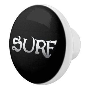 Bouton De Porte En Céramique Surf noir bouton en céramique