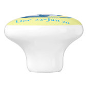 Bouton De Porte En Céramique Symbole Capricorne Thunder_Cove (Côté)