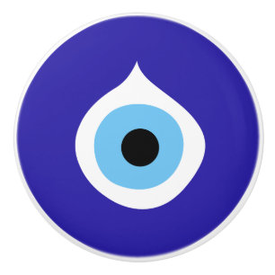 Bouton De Porte En Céramique symbole de l'oeil maléfique ancien nazar fatima ta
