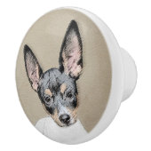 Bouton De Porte En Céramique Tableau Rat Terrier - Cute Original Chien Art (Droite)