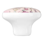 Bouton De Porte En Céramique Tableau rose de vanité (Côté)