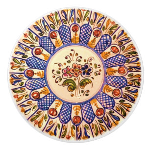 Bouton De Porte En Céramique Talavera Cinco