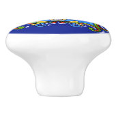 Bouton De Porte En Céramique Talavera Tile Version 3 Ceramic Drawer Knower (Côté)