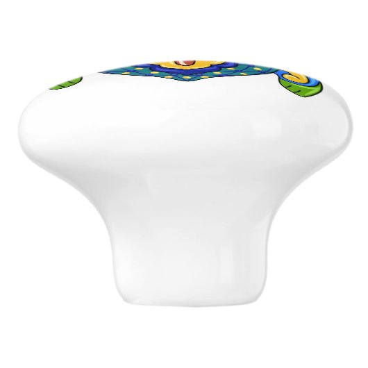 Bouton De Porte En Céramique Talavera Turtle Ceramic Drawer Knower (Côté)