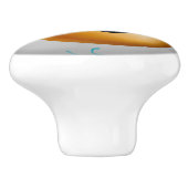 Bouton De Porte En Céramique Tan Eyeball Zombie Drawer Knower (Côté)