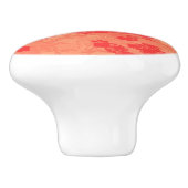 Bouton De Porte En Céramique Tangerine Zeal (Côté)