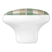 Bouton De Porte En Céramique Tartan (Côté)
