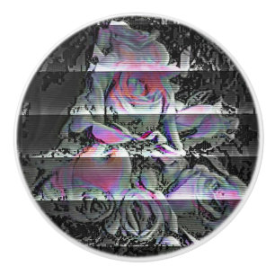 Bouton De Porte En Céramique Techno Bouquet