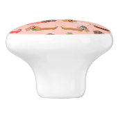 Bouton De Porte En Céramique Teckels drôles (Côté)