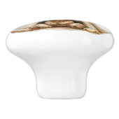 Bouton De Porte En Céramique Teddy bear teepee beige brun étoiles boho pépinièr (Côté)