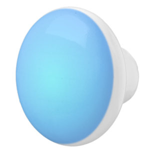 Bouton De Porte En Céramique Teintes bleues douces et rêveuses Aqua Bleu clair