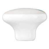 Bouton De Porte En Céramique Terrain abstrait - bleu (Côté)