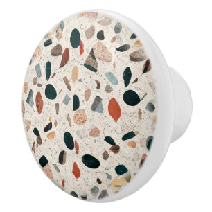Bouton De Porte En Céramique Terrazzo
