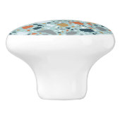 Bouton De Porte En Céramique Terrazzo En Bleu (Côté)