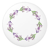 Bouton De Porte En Céramique Terre rustique Wreath (Devant)