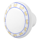 Bouton De Porte En Céramique Terriers écossais (Droite)