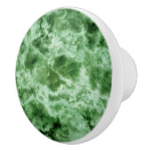 Bouton De Porte En Céramique Texture de marbre verte (Droite)