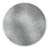 Bouton De Porte En Céramique Texture gris argenté irisée (Devant)