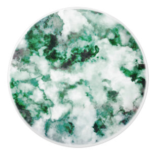 Bouton De Porte En Céramique Texture marbrée de quartz