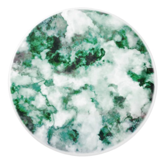 Bouton De Porte En Céramique Texture marbrée de quartz (Devant)