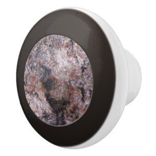 Bouton De Porte En Céramique Texture rose de roche de géologie