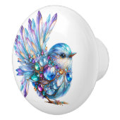 Bouton De Porte En Céramique Thème Bling Birds (Droite)