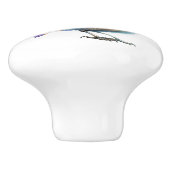 Bouton De Porte En Céramique Thème Bling Birds (Côté)