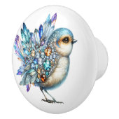 Bouton De Porte En Céramique Thème Bling Birds (Droite)