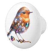 Bouton De Porte En Céramique Thème Bling Birds (Droite)