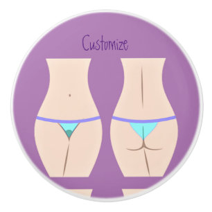 Bouton De Porte En Céramique Thong Panty Thunder_Cove