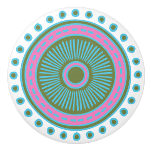 Bouton De Porte En Céramique Tige en céramique couleur main fanée en blanc