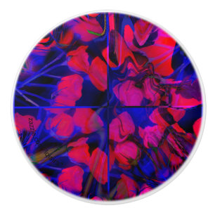 Bouton De Porte En Céramique Tige en céramique rose