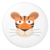 Bouton De Porte En Céramique Tigre (Devant)