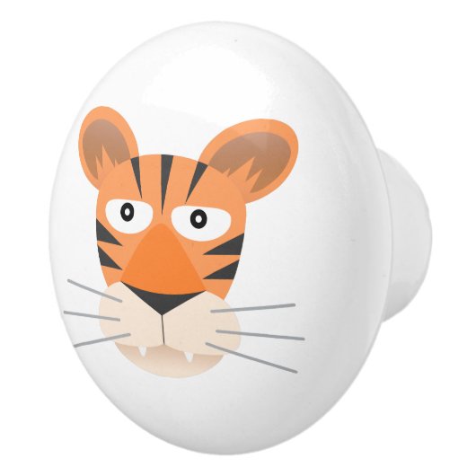 Bouton De Porte En Céramique Tigre (Droite)